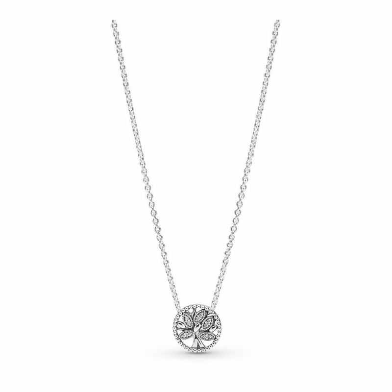 Pandora Australia Tree of Life Necklace - Sterling Silver | PYJBQM721